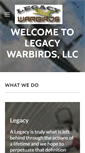 Mobile Screenshot of legacywarbirds.com